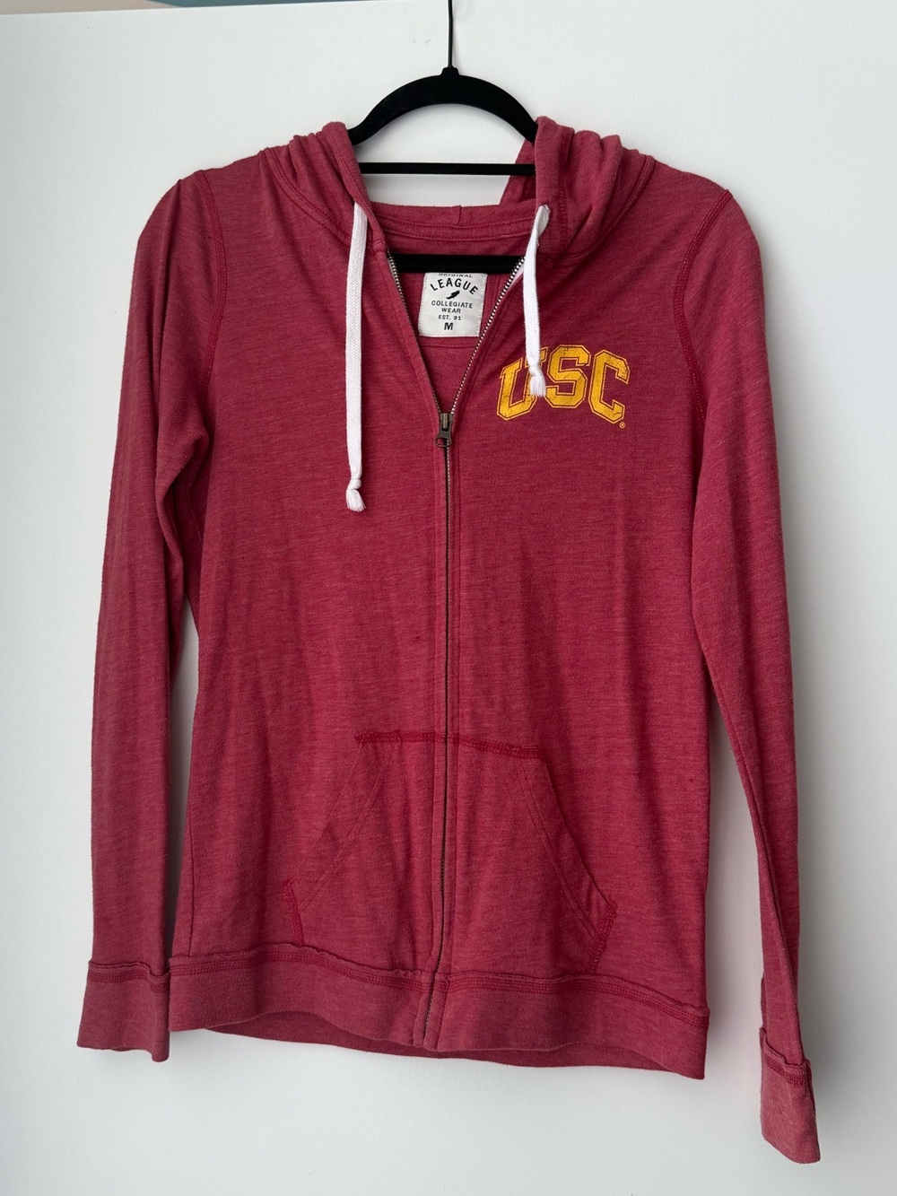 Cardinal (Red) Zip Hoodie - Women's Lightweight Full-Zip Hoodie